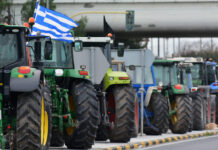 Массовые протесты фермеров в Греции