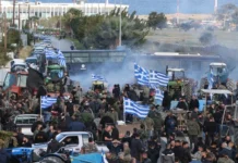 К протестам греческих фермеров присоединились на Крите