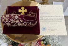 Святыню из Греции доставили в храм Вооружённых Сил РФ в Мелитополе